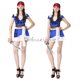 Disfraces Piratas Caribe Juego de Roles de Halloween para mujeres