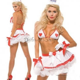 Disfraces de Enfermera Falda de Pastel de Halloween Sexy Vestido