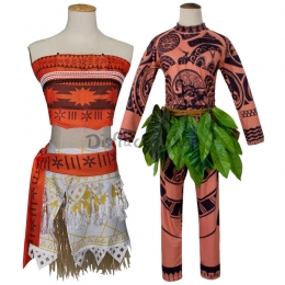 Disfraces de Moana Cos Traje de Halloween para Mujer