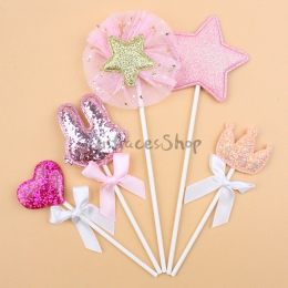 Tarjeta de Inserción de Conejito de Decoración de Cumpleaños