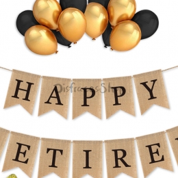 Decoración de Vacaciones Tema de Jubilación Tire de la Bandera