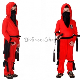 Disfraces de Cosplay de Naruto Equipo Rojo para Niños