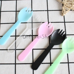 Cubiertos de Plástico Espesado Cumpleaños Decoración