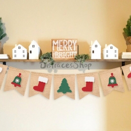 Copo de Nieve Tira de la Bandera Decoraciones de Navidad