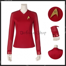 Disfraz de Cosplay de Star Trek Nuevos Mundos Extraños La'an Noonien Singh Erica Ortegas - Personalizado