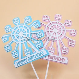 Tarjeta de Inserción de Noria de Decoración de Cumpleaños
