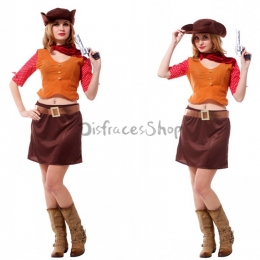 Disfraces de los 80 Traje de Vaquera Salvaje