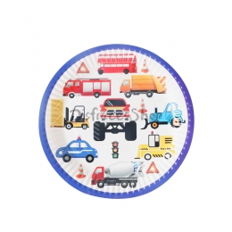 Plato de Papel Impreso de Dibujos Animados de Decoración de Cumpleaños