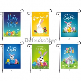 Nuevo Estilo de Huevos de Conejito de Pascua Banderas de Jardín