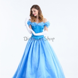 Disfraces  Cenicienta Blancanieves Bella Vestido azul de Halloween