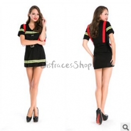 Disfraces Policía de Bombero Uniforme de Halloween