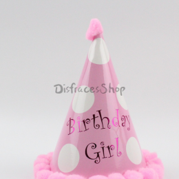 Cumpleaños Decoración Bola de Pelo Sombrero de Ángulo Agudo