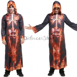Traje de Esqueleto para Hombre Ropa de Traje de Fuego
