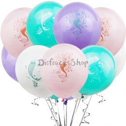 Globos con Estampado de Sirena Decoraciones de Boda