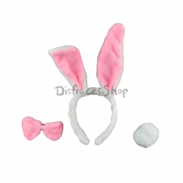 Cumpleaños Decoración Orejas de Conejito Juego de Tres Piezas