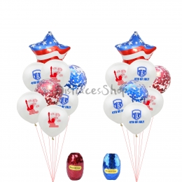 Globos de Látex del Día de la Independencia Decoración de Vacaciones