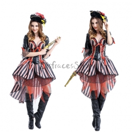 Disfraces Pirate Vestido Royal Caribbean de Halloween para Mujer
