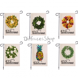 Patrón de la Serie de Flores de Banderas de Jardín