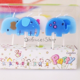 Vela Linda Elefante Cumpleaños Decoración