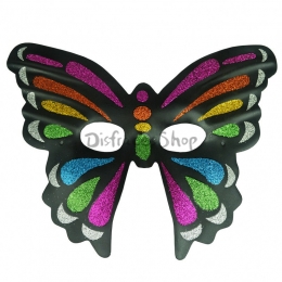 Máscara de Mariposa Pintada con Decoraciones de Halloween