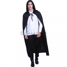 Disfraces Vampiro para Hombre Capa Negra de Halloween