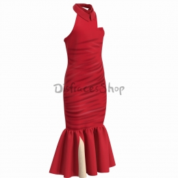 Disfraces de Cine Vestido de Cruella de Vil Cosplay para Niña