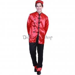 Disfraces Traje Tang Chino de Halloween Divertidos Hombres