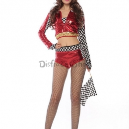 Disfraces Traje Dividido de Charol a Cuadros de Halloween