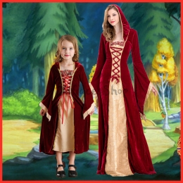 Disfraces Vestido de Palacio Retro de Halloween para Familia