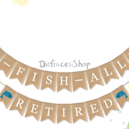 Tema de Pesca Tire de la Bandera Decoración de Vacaciones