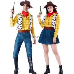 Disfrazde Vaquero Occidental Woody de Toy Story de Pareja