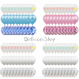 Conjunto de Impresión de Donas Globos de Cumpleaños