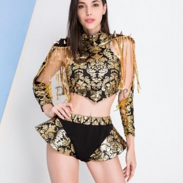 Disfraces Baile de Jazz con Borlas Sexy Ropa de Halloween