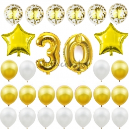 Globos de Cumpleaños Decoración de Fiesta de Dorado