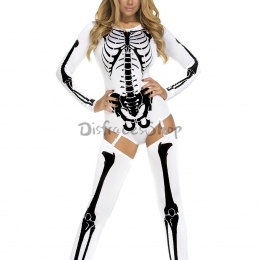 Disfraces de Calavera Fantasma de Miedo Mono de Halloween