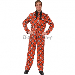 Disfraz de Esqueleto Traje Naranja