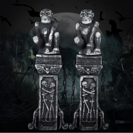 Pilar de Piedra de Monstruo de Espuma de Decoraciones de Halloween