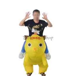 Gatito Amarillo Disfraces Hinchables