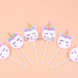 Tarjeta de Inserción de Unicornio para Decoración de Cumpleaños