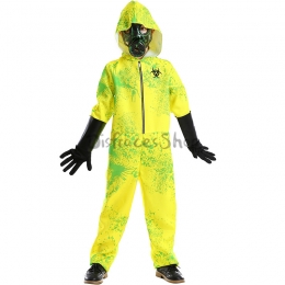 Disfraz de Bata de Terror Biohazard Protector para Niños