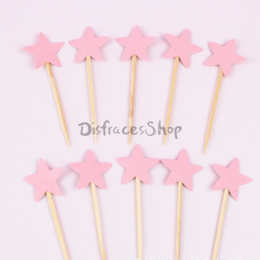 Tarjeta de Inserción de Estrella de Cinco Puntas con Decoración de Cumpleaños