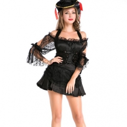 Disfraces Pirata Caribeño Uniforme de Halloween