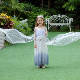 Disfraces Elsa Vestido Blanco de Halloween