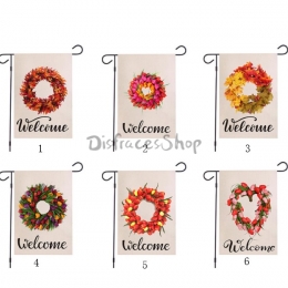 Impresión de Corona de Otoño Decoración de Vacaciones