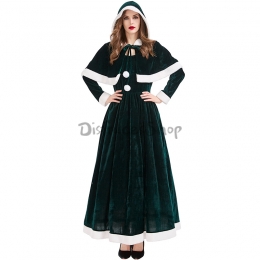 Disfraz Mantón Corto Rojo y Verde de Mujer