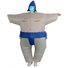 Sumo Azul Disfraces Hinchables