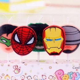 Vengadores Héroes Avatar Vela Cumpleaños Decoración