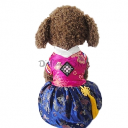Disfraces de Halloween para Mascotas Ropa de Seda Hanbok