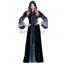 Disfraces Esqueleto de Bruja Diablo Negro Halloween