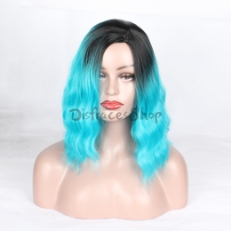 Pelucas Cosplay Gradiente Negro